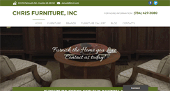 Desktop Screenshot of chrisfurnitureinc.com